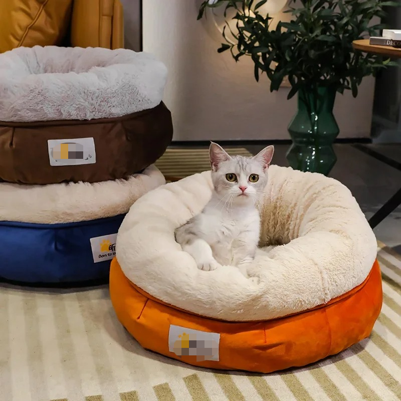 Fleece Sleep Bag - سرير قطط مخملي فاخر، سلة للقطط،