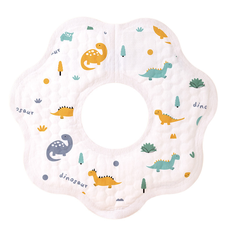 Printed Bibs Pack - ملابس تجشؤ الأطفال بطباعة كرتون ،