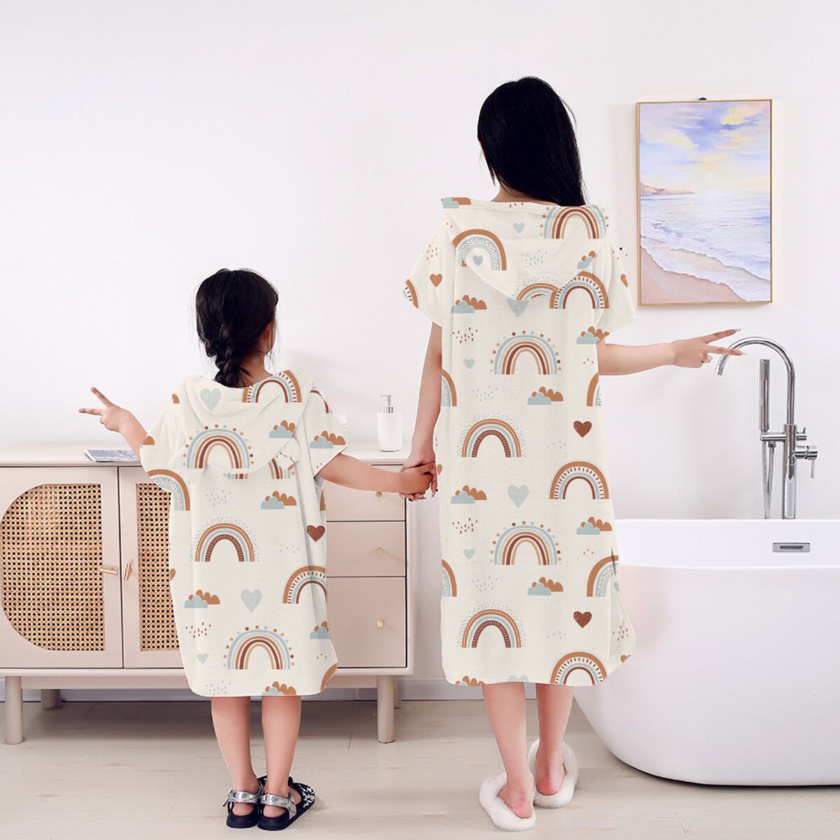 Hooded Bath Towel - Elinfant التجفيف السريع ستوكات الكبار الاطفال
