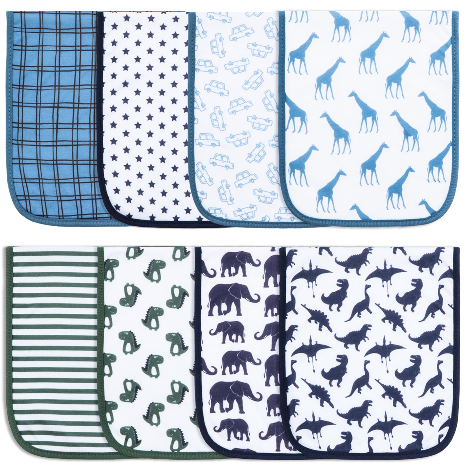 Printed Bibs Pack - بينوكسين - مجموعة من 8 قطع