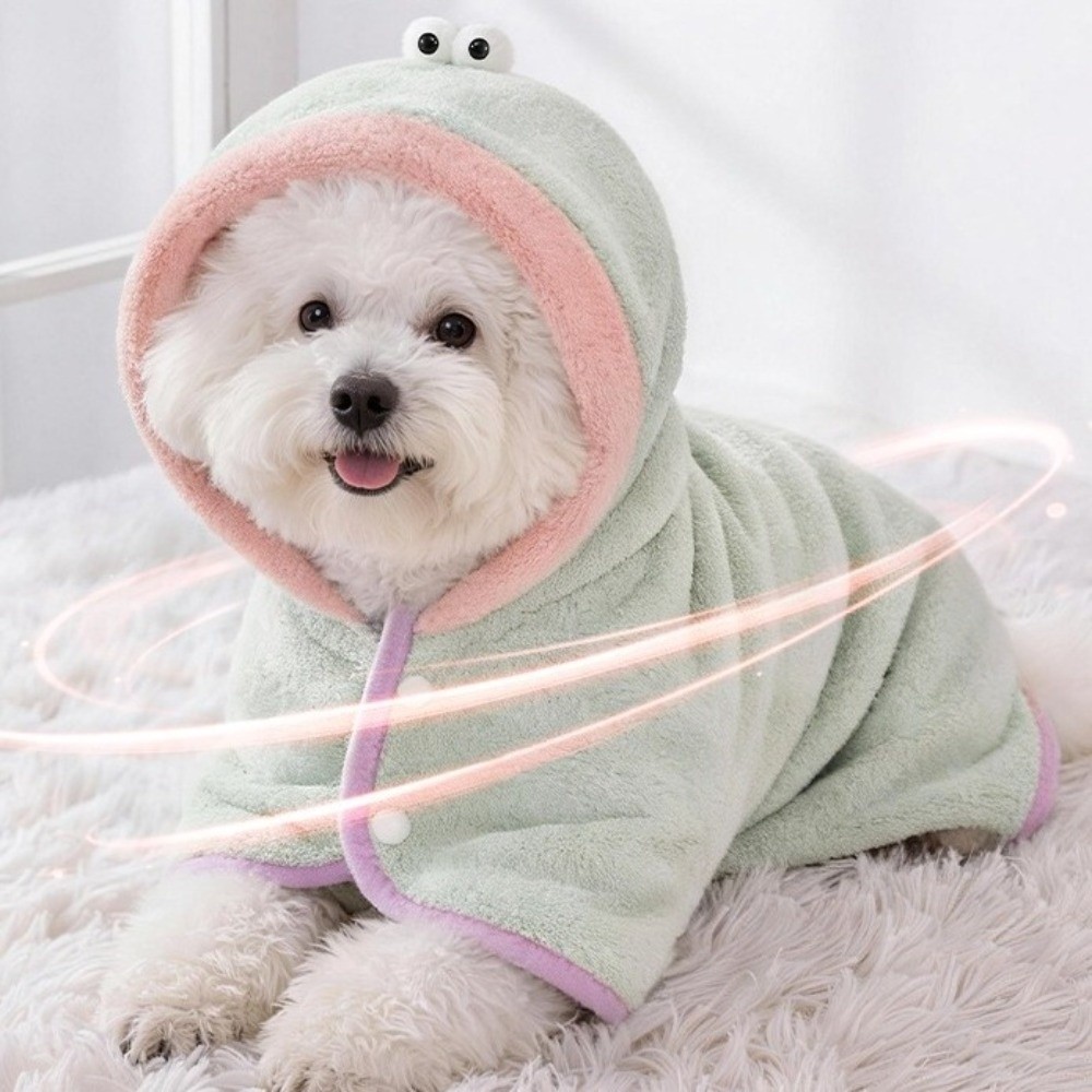 Hooded Bath Towel - روب استحمام للكلاب فائق الامتصاص مع