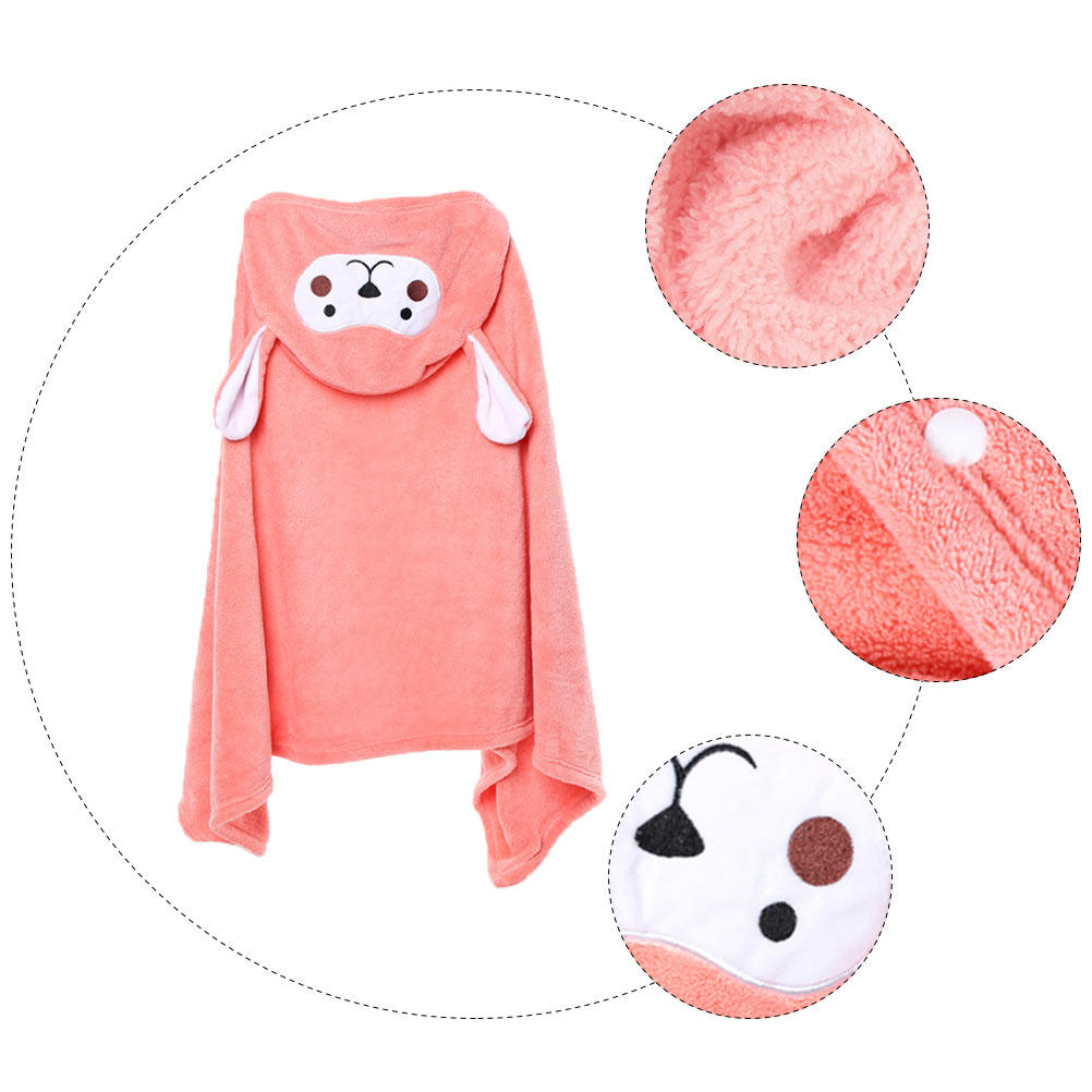 Hooded Bath Towel - 1 قطعة منشفة استحمام بغطاء للرأس