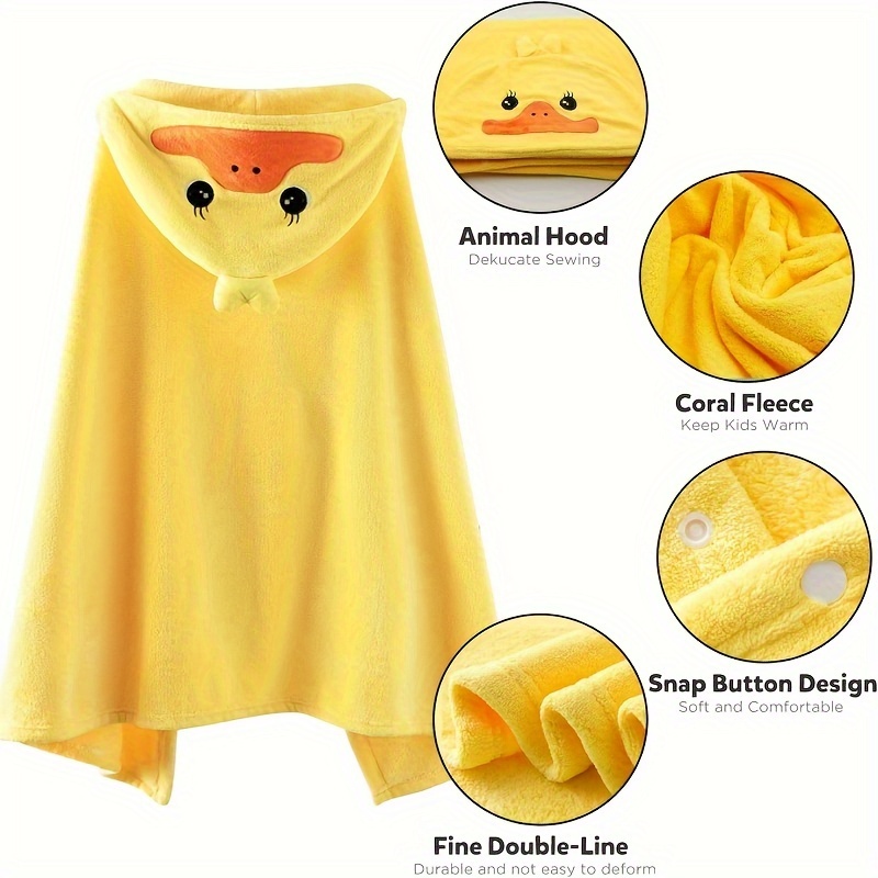 Hooded Bath Towel - منشفة حمام مريحة بغطاء للرأس ،