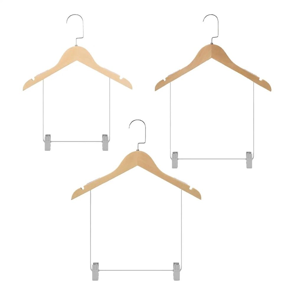 Baby Clothing Display Stand - شماعات بدلة من الخشب الصلب، حمالة