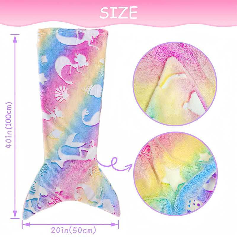 الفانيلا حورية البحر بطانية ضو - مراجعة Fleece Sleep Bag وسعره