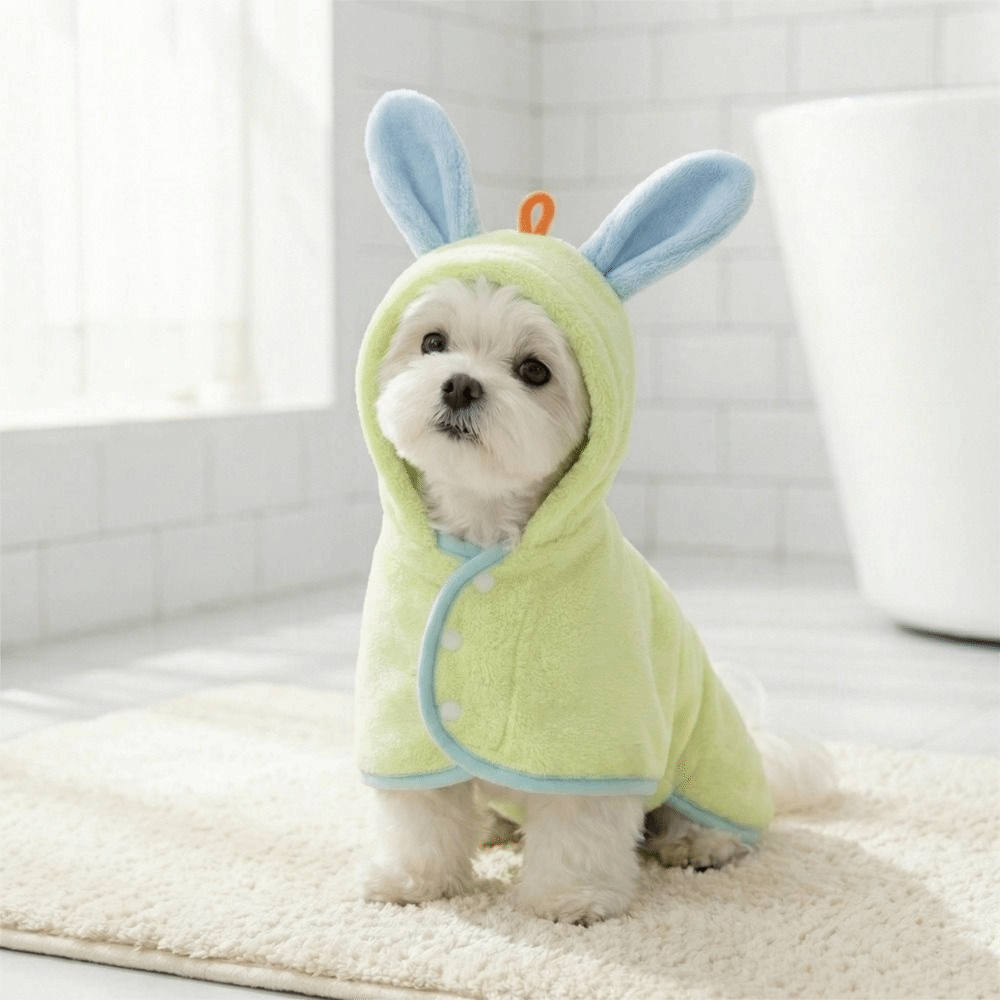 روب استحمام للكلاب فائق الامتص - مراجعة Hooded Bath Towel وسعره
