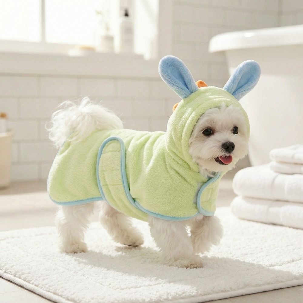 روب استحمام للكلاب فائق الامتص - مراجعة Hooded Bath Towel وسعره