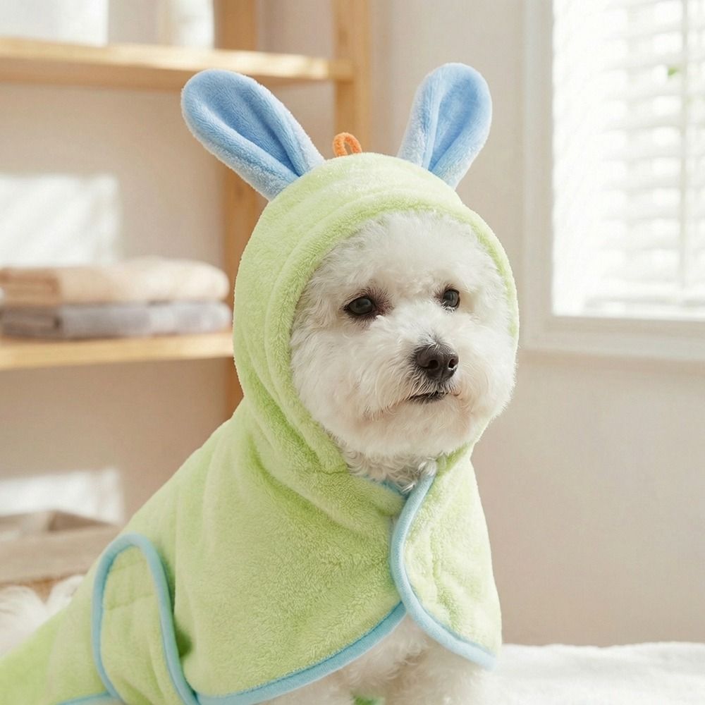 روب استحمام للكلاب فائق الامتص - مراجعة Hooded Bath Towel وسعره