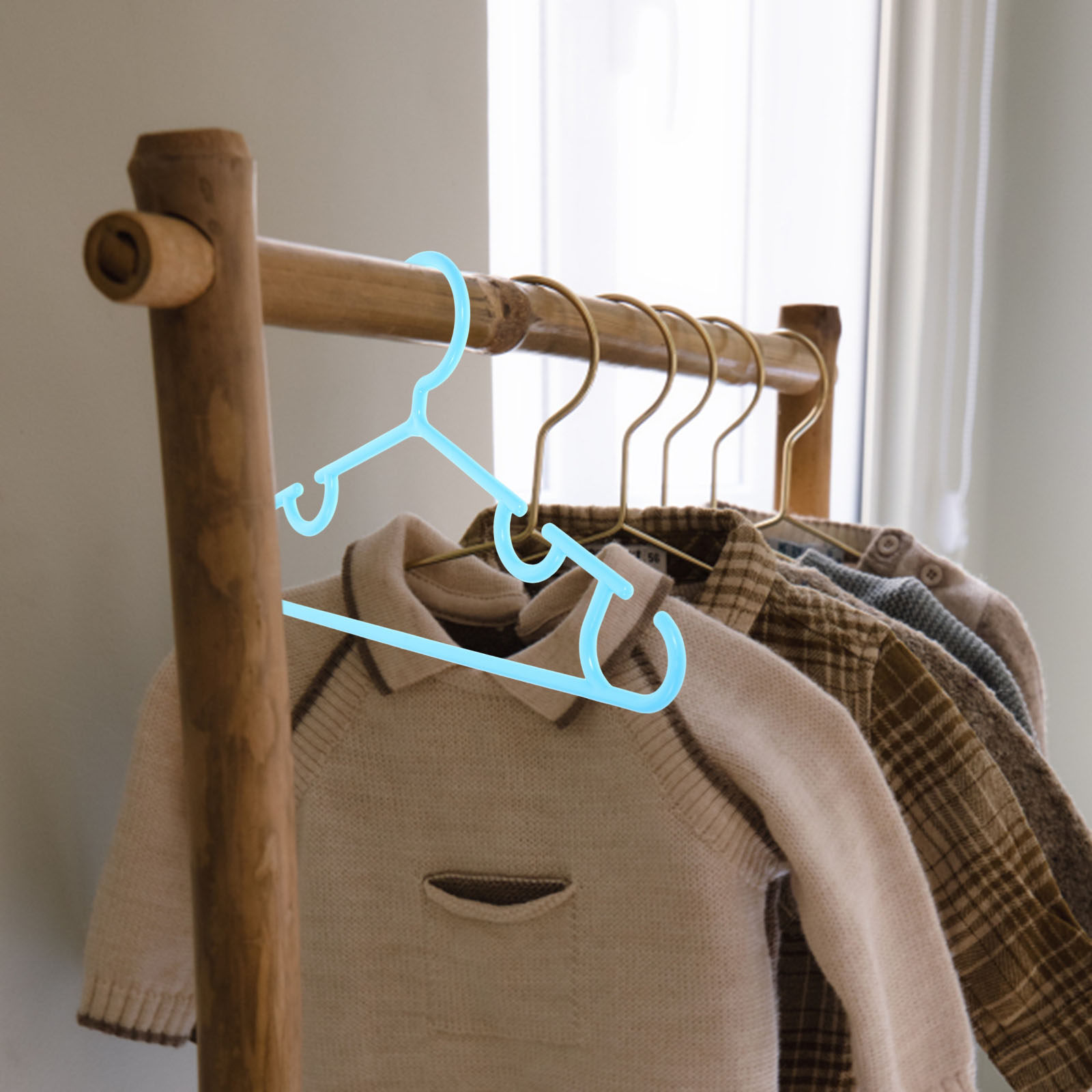 10 قطع من علاقات الملابس المتي - مراجعة Baby Clothing Hangers وسعره
