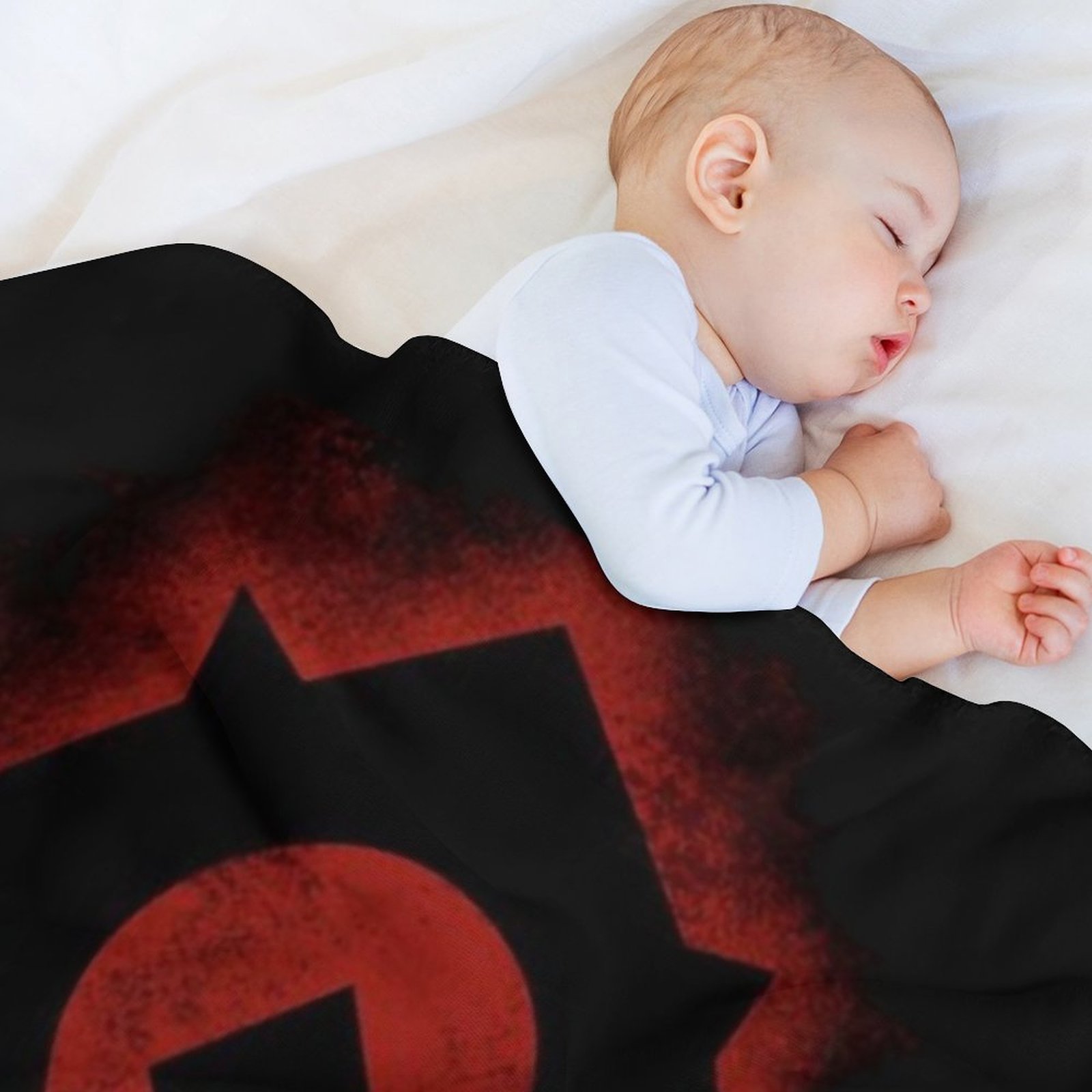 بطانية رمي بشعار Red Horde، نا - مراجعة Fleece Sleep Bag وسعره