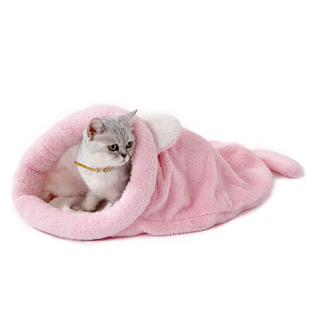 دافئ المرجان الصوف القط كيس ال - مراجعة Fleece Sleep Bag وسعره