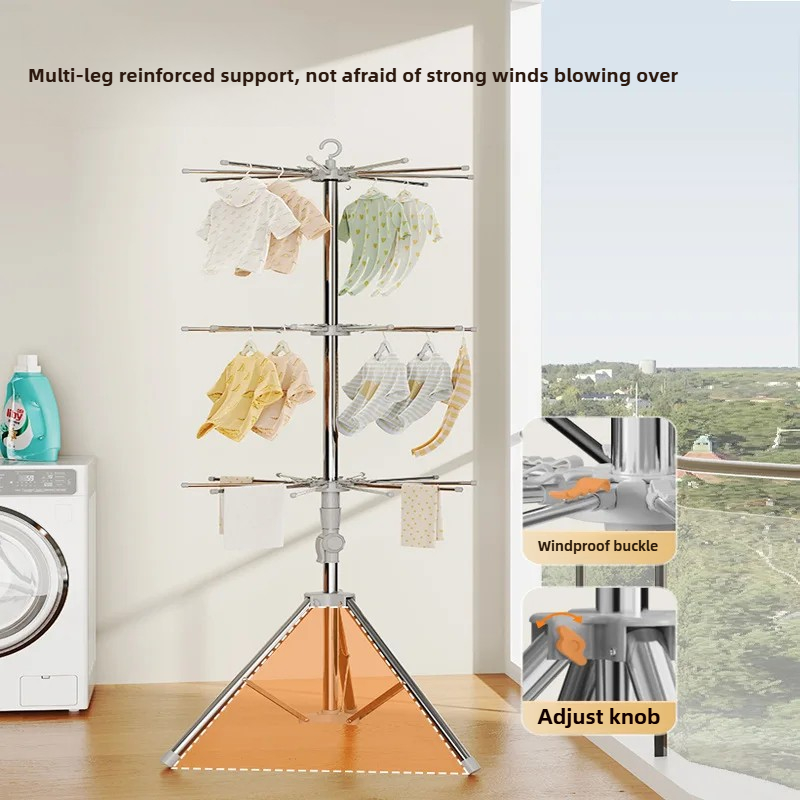 رف تجفيف ملابس الأطفال - منظم  - مراجعة Baby Clothing Display Stand وسعره